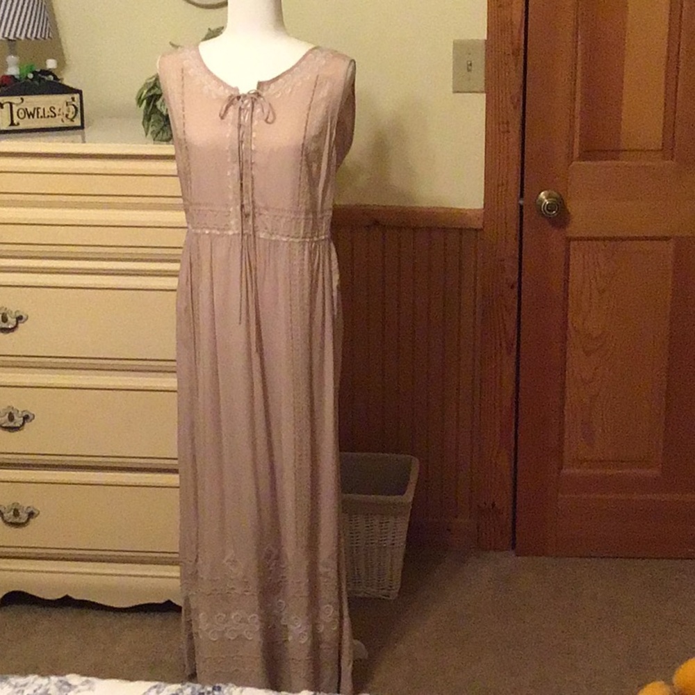 Lovely embroidered boho maxi